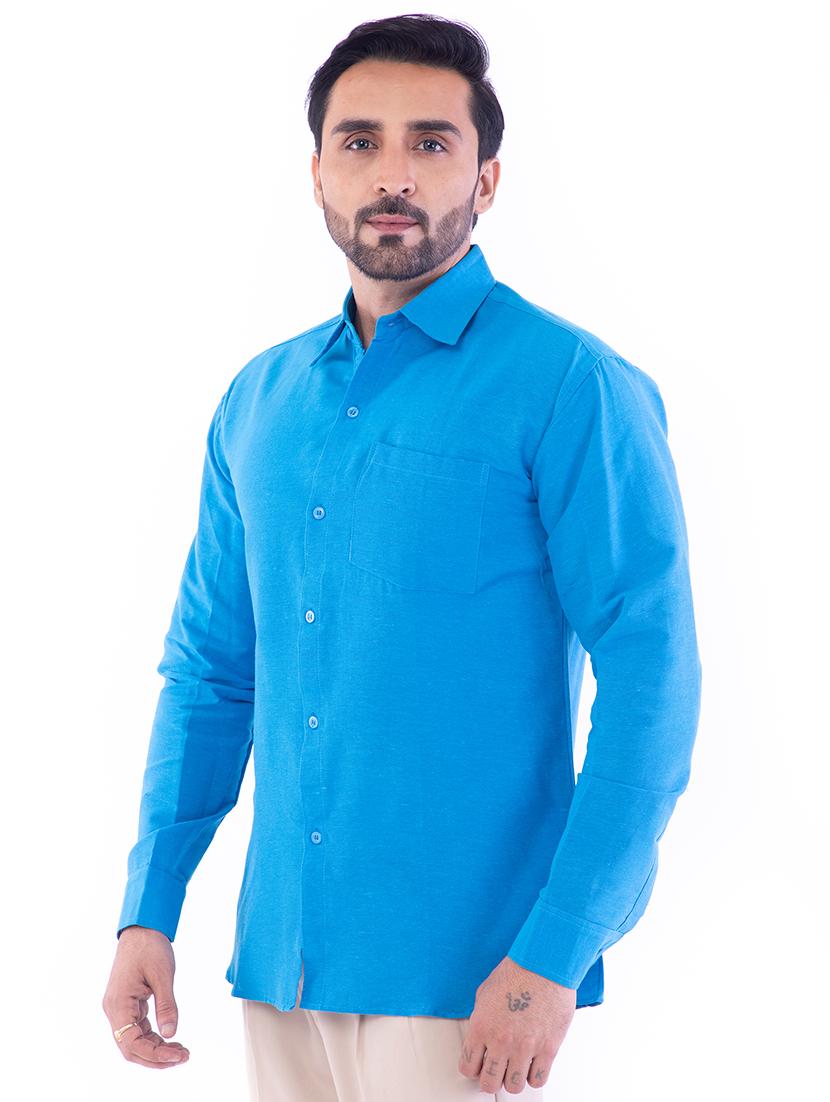 mens solid casual shirt - 17392893 - Standard Image - 1