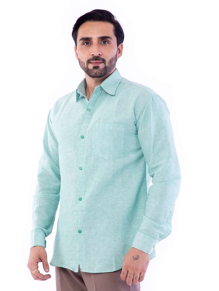 mens solids formal shirt - 17392896 -  Standard Image - 1