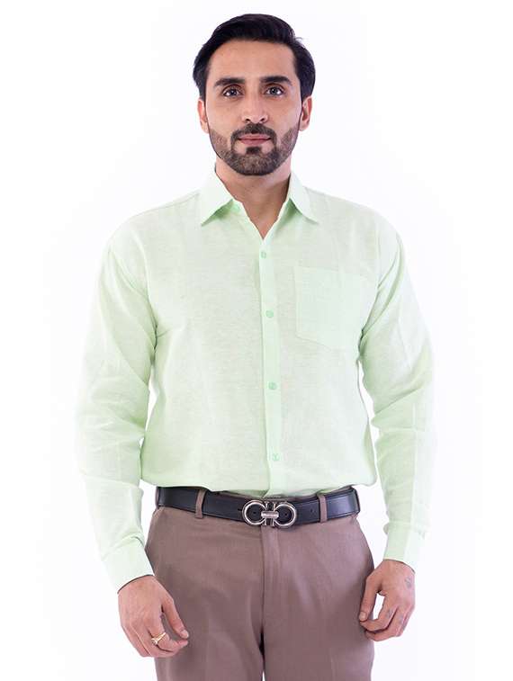 mens solids formal shirt - 17392904 -  Standard Image - 1