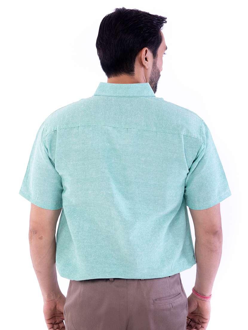 mens melange casual shirt - 17392958 -  Standard Image - 6