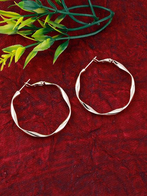 gold metal studs earring - 17393834 - Standard Image - 0