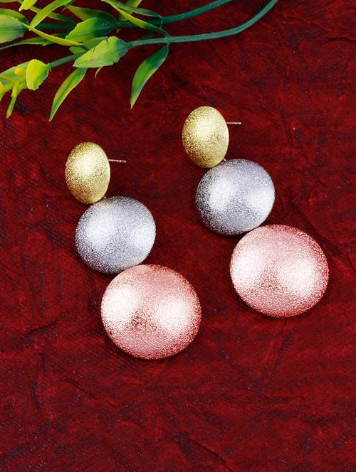 multi colored metal drop earring - 17393837 - Standard Image - 0