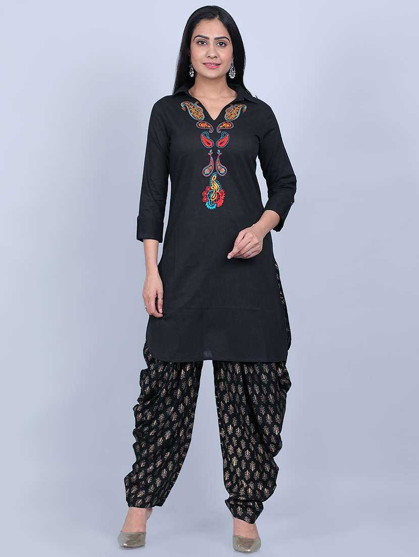 embroidered kurta salwar set 