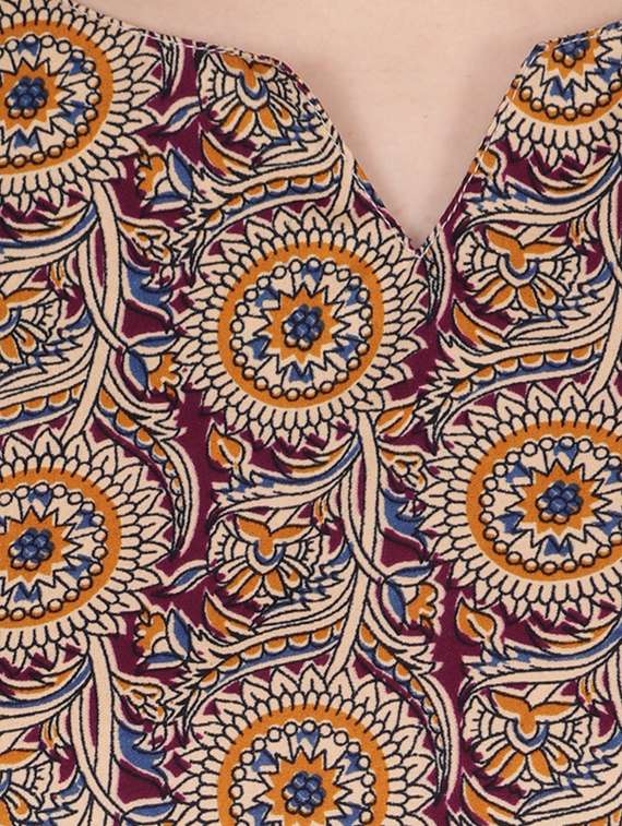 notch neck floral tunic - 17396003 - Standard Image - 4