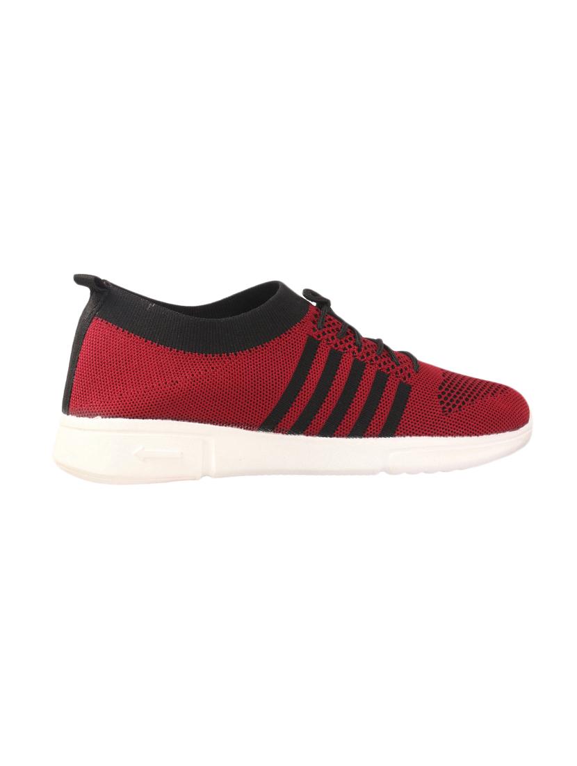 red synthetic slip on casual shoes - 17396392 -  Standard Image - 1