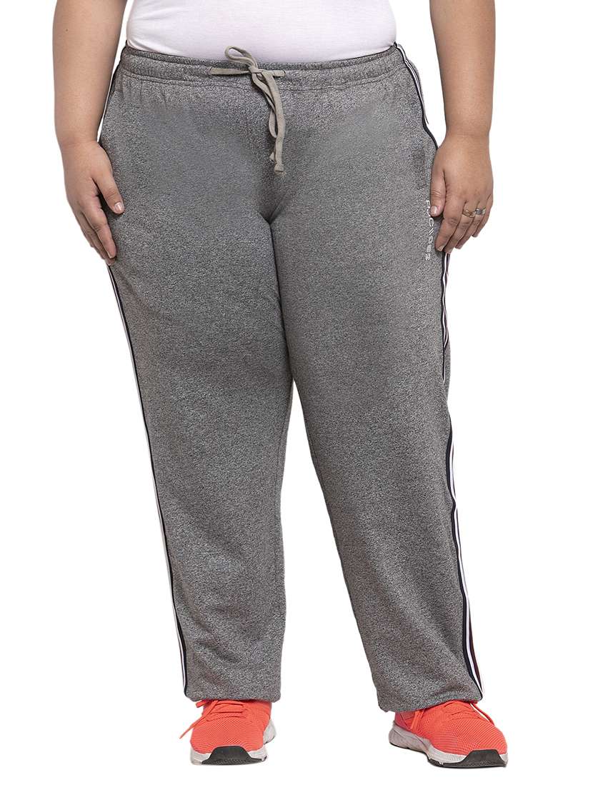drawstring waist track pants 