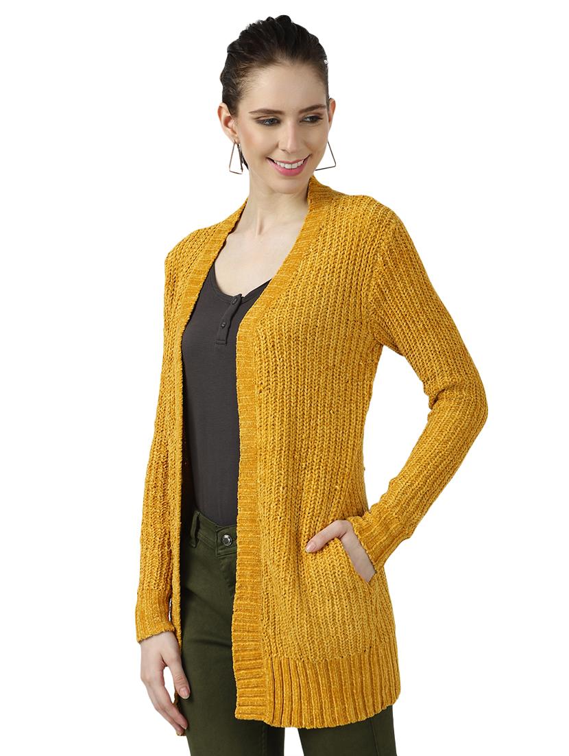 front open woolen shrug - 17396532 -  Standard Image - 1