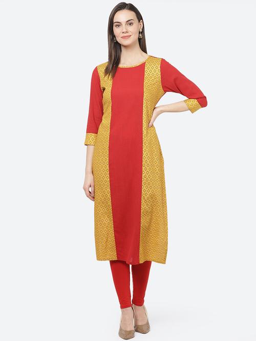 women's straight kurta - 17396959 -  Standard Image - 0