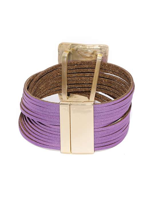 purple metal cuffs bracelet - 17397164 -  Standard Image - 1