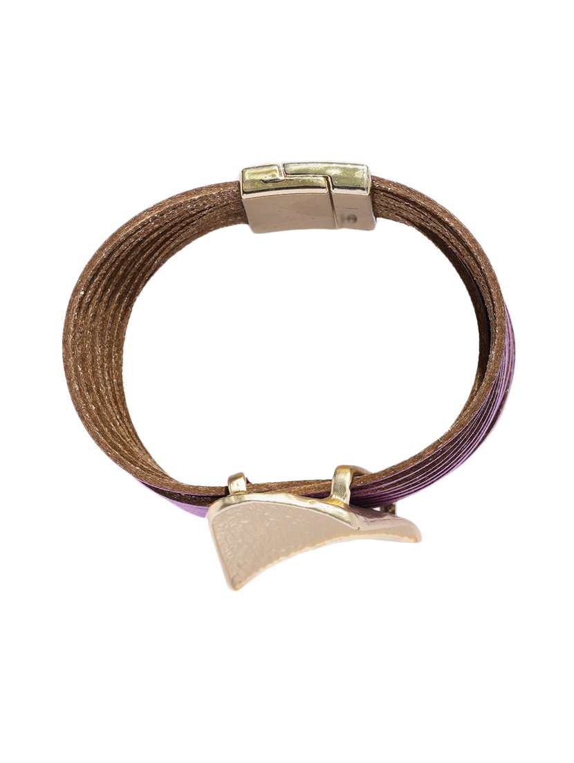 purple metal cuffs bracelet - 17397164 - Standard Image - 4