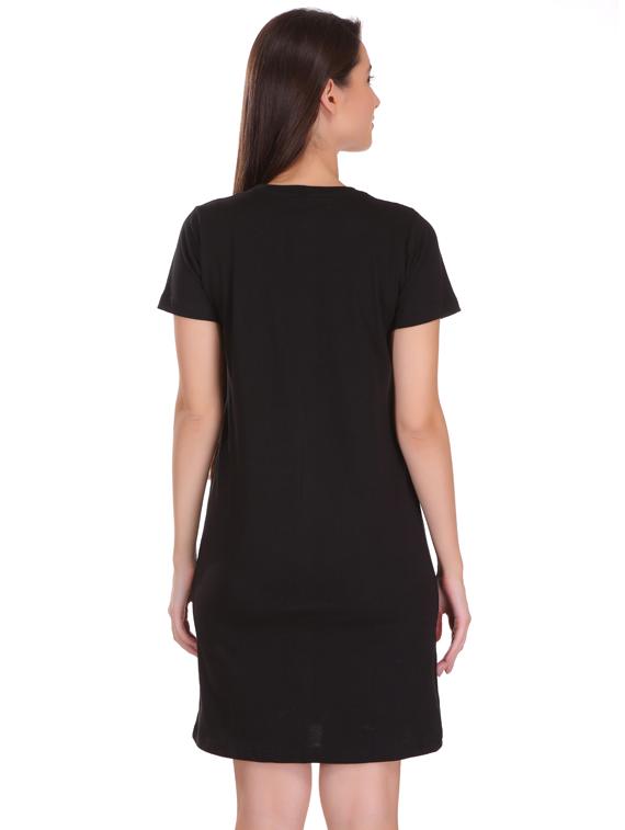 round neck printed t-shirt dress  - 17397298 -  Standard Image - 1