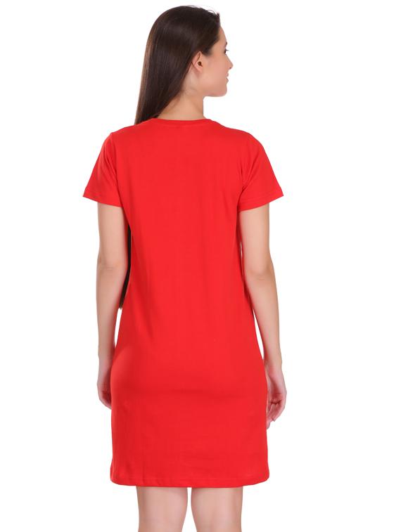 round neck printed t-shirt dress - 17397300 - Standard Image - 1