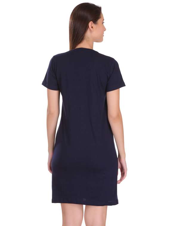 round neck printed t-shirt dress - 17397304 - Standard Image - 1