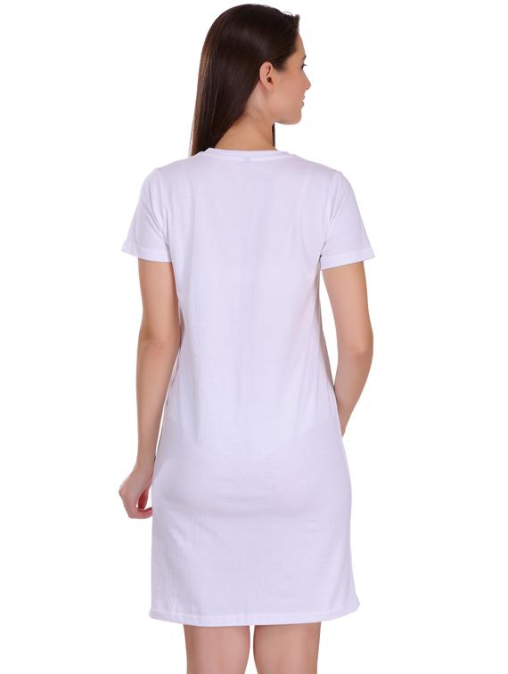 round neck printed t-shirt dress - 17397306 - Standard Image - 1