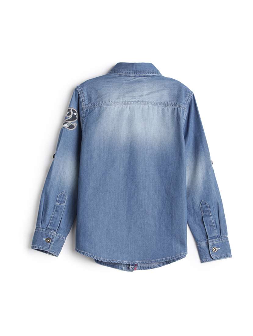 blue denim shirt - 17397904 - Standard Image - 1
