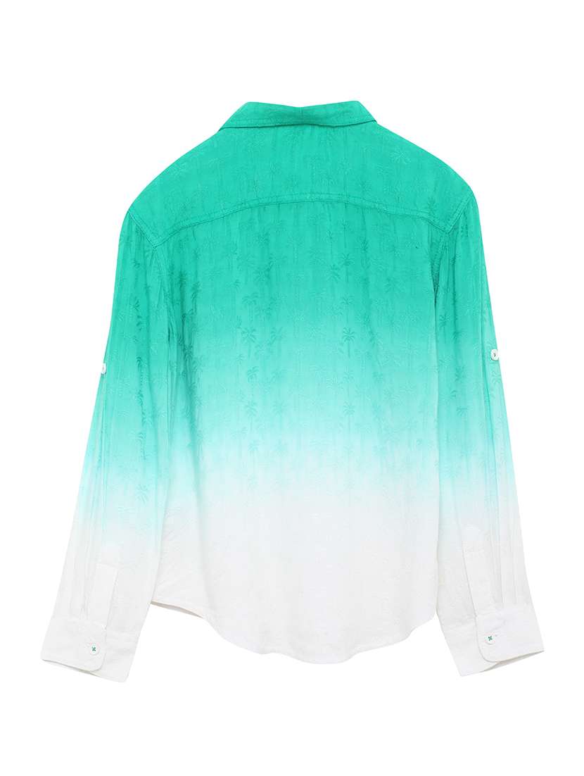 green cotton shirt - 17397918 - Standard Image - 1