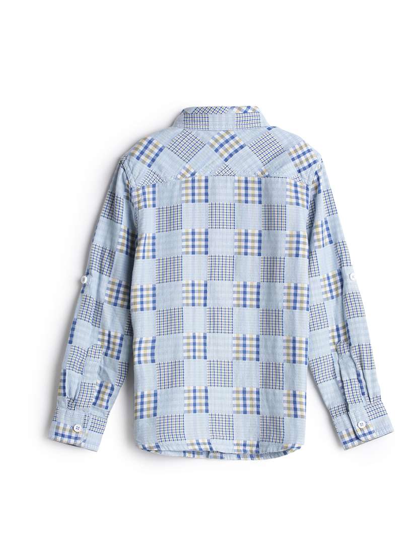 blue cotton shirt - 17397923 - Standard Image - 1