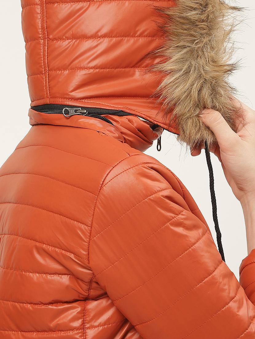 hooded neck padded jacket - 17398751 - Standard Image - 4