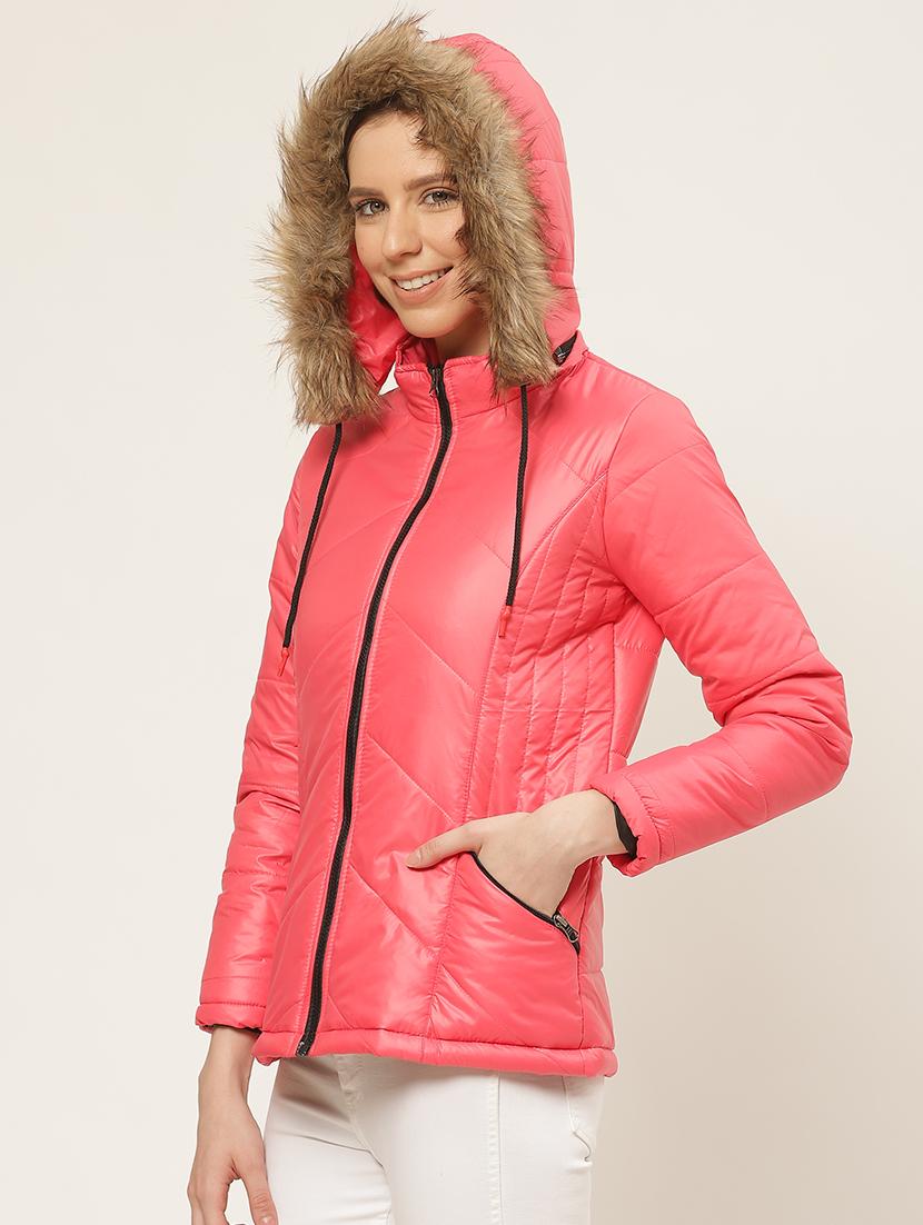 hooded neck padded jacket  - 17398752 -  Standard Image - 1