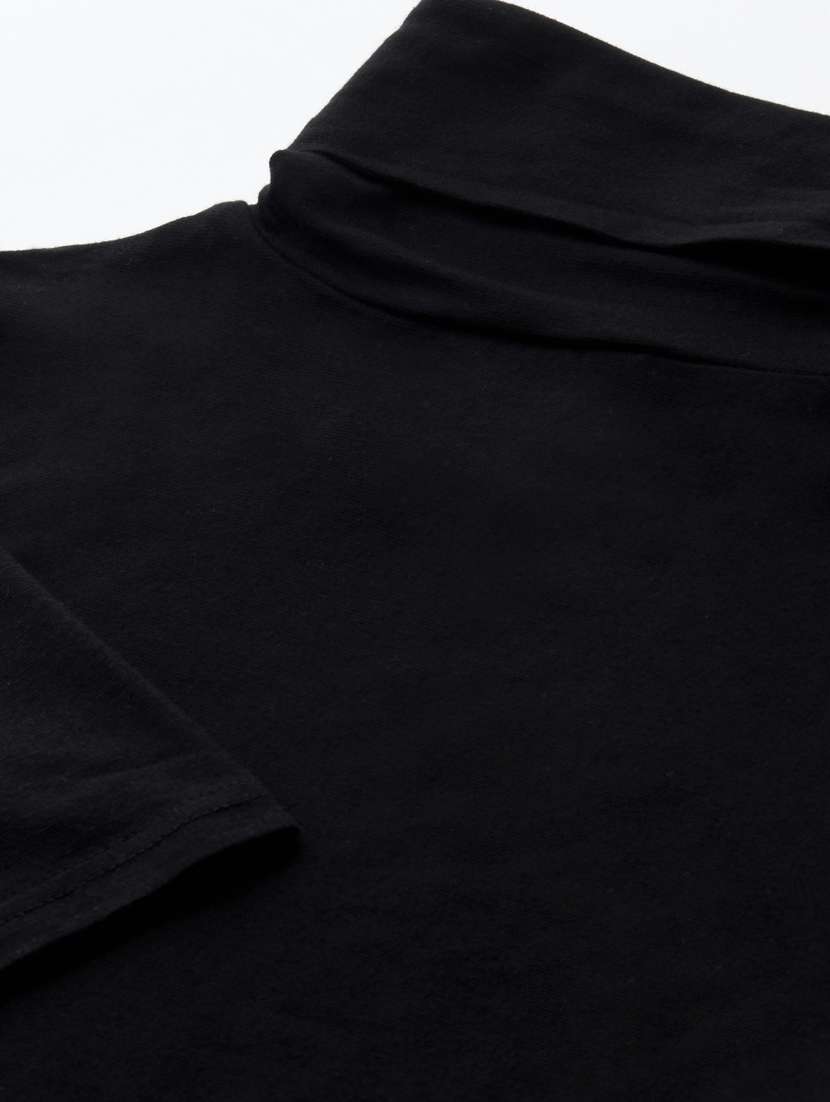 turtle neck solid top - 17401833 - Standard Image - 4