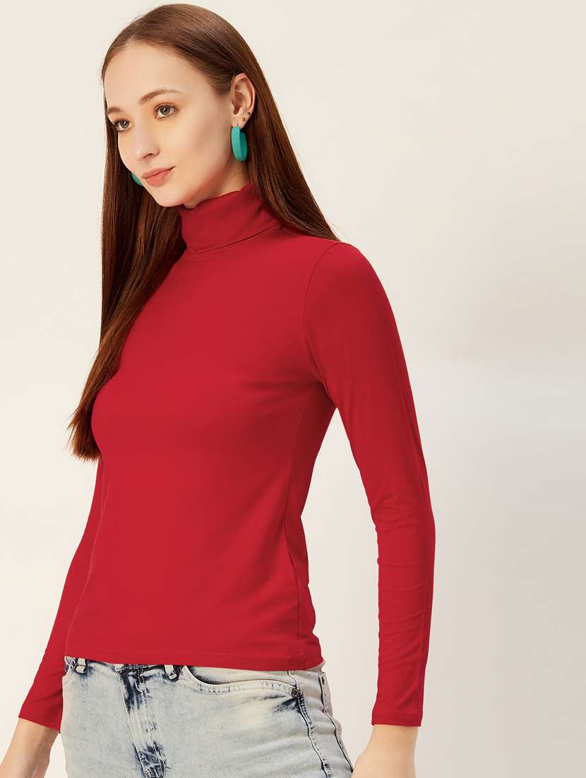 turtle neck solid top  - 17401835 -  Standard Image - 1