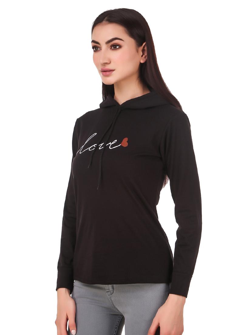 hooded neck graphic sweatshirt - 17403191 - Standard Image - 1