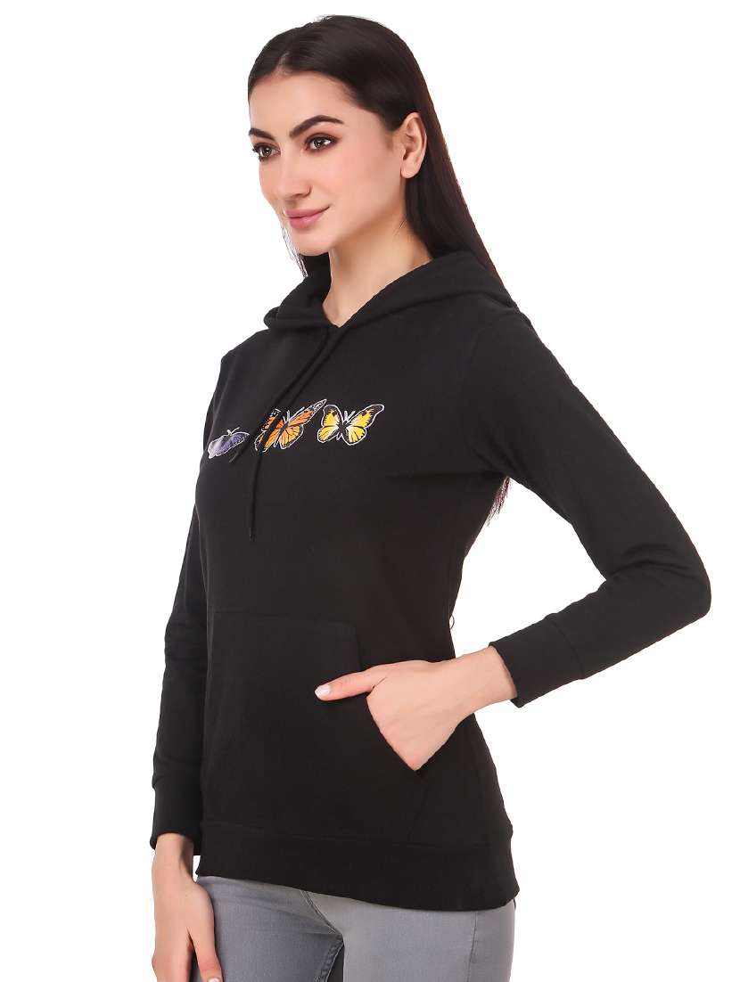 hooded neck graphic sweatshirt - 17403195 -  Standard Image - 1