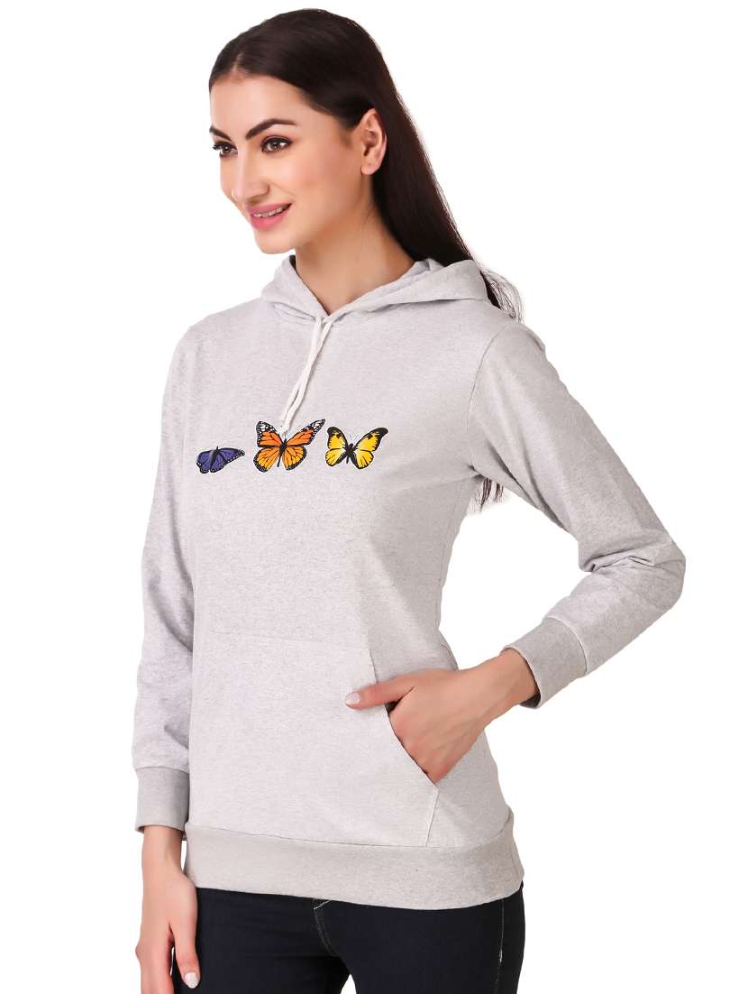 hooded neck graphic sweatshirt - 17403196 -  Standard Image - 1