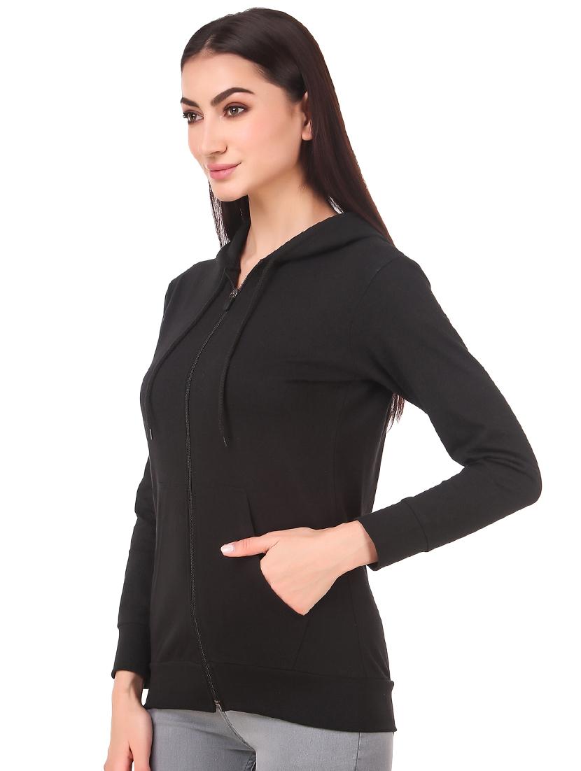 hooded neck zip up sweatshirt - 17403198 -  Standard Image - 1