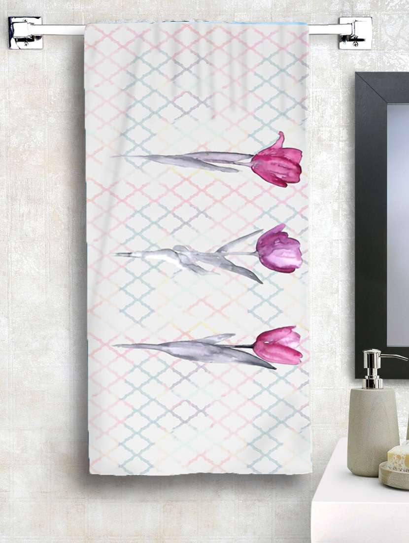  cotton printed bath towel for men & women