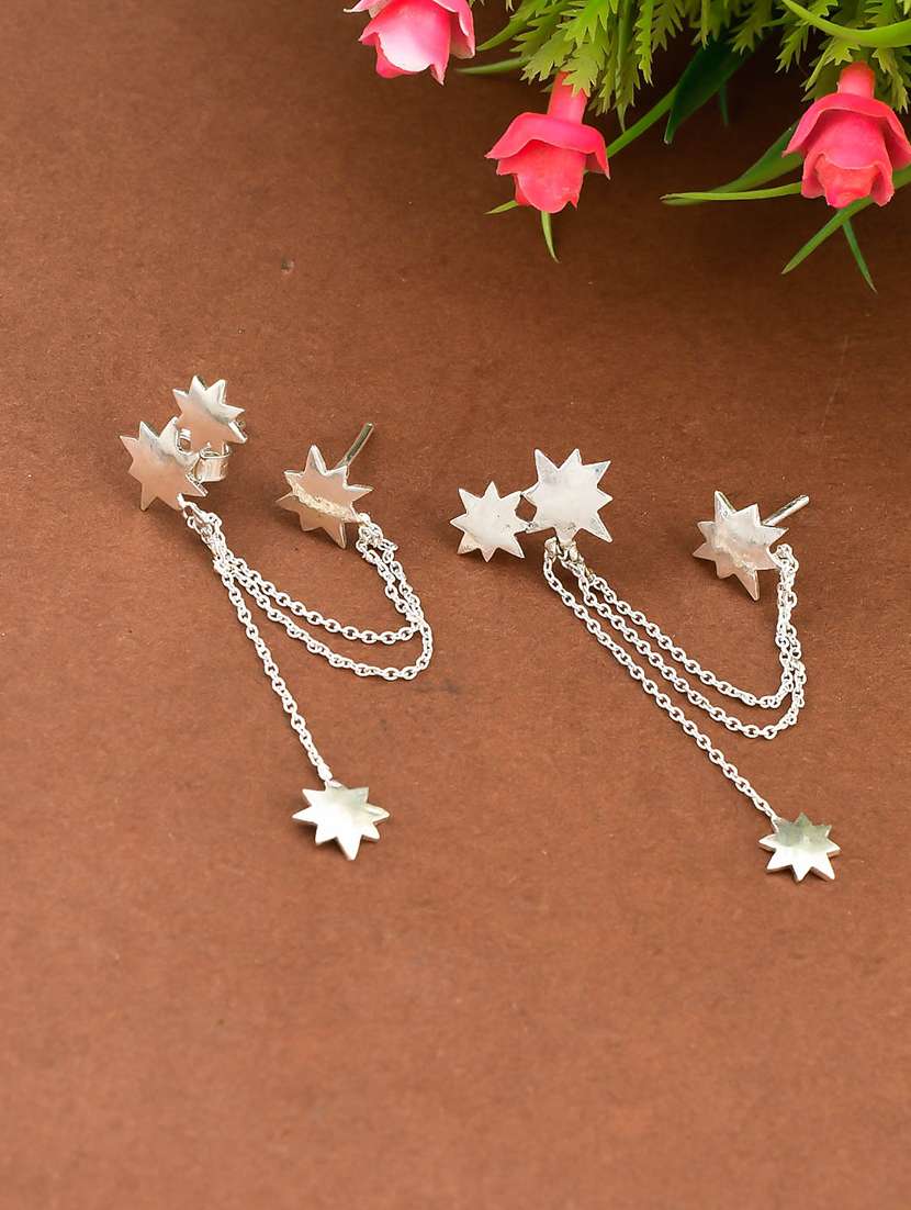 silver earcuff earring - 17405237 -  Zoom Image - 0