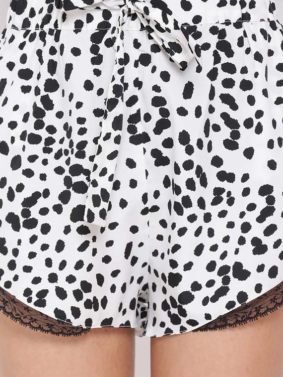 drawstring waist sleepwear short - 17405564 - Standard Image - 4