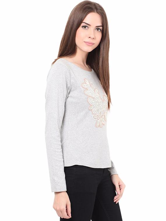 women's front print sweatshirt - 17406042 - Standard Image - 1