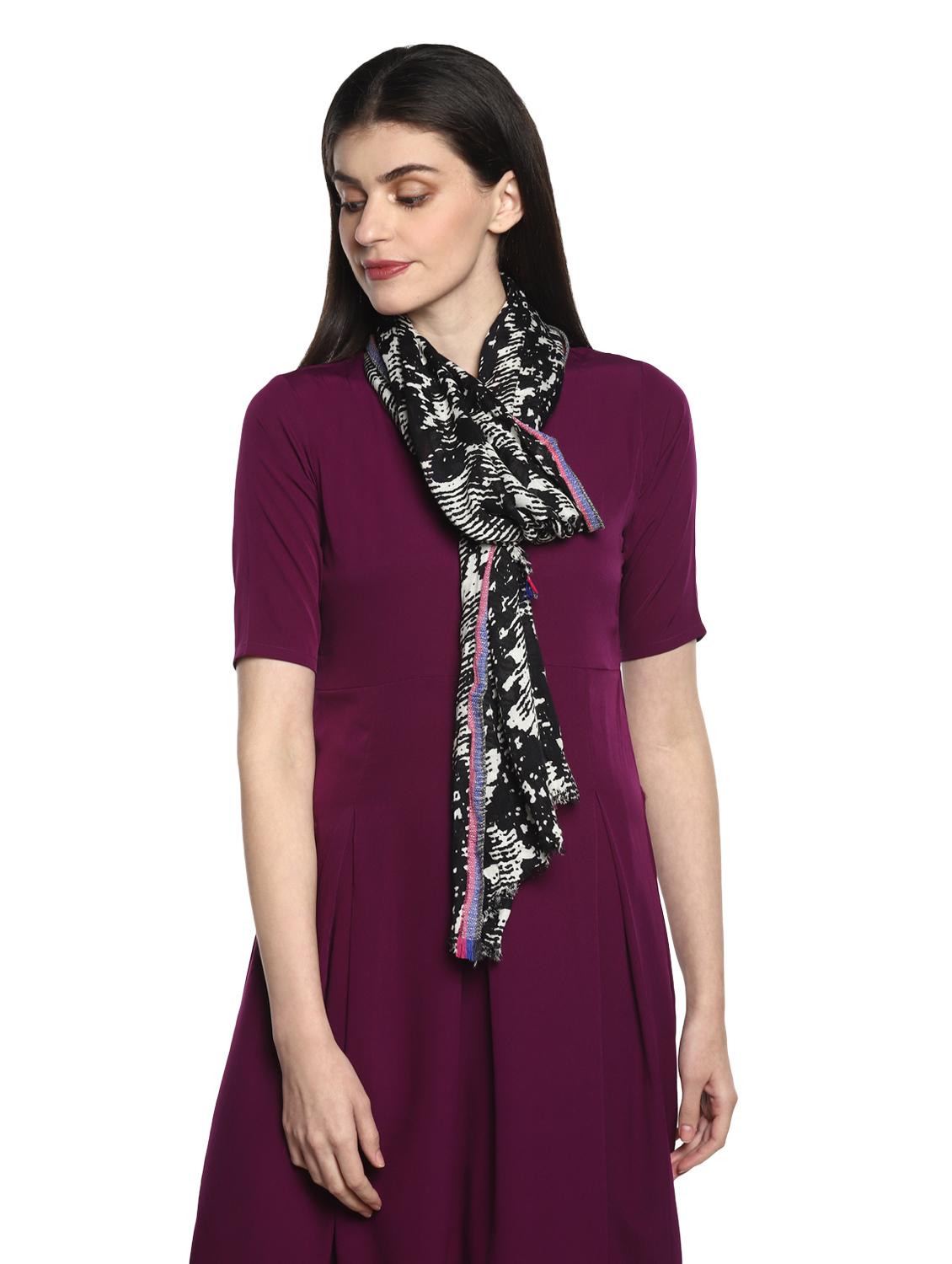 white viscose stole - 17406197 - Standard Image - 1