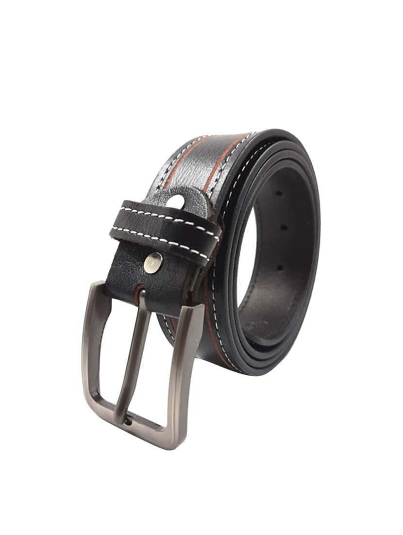 black leather belt - 17406716 -  Standard Image - 1