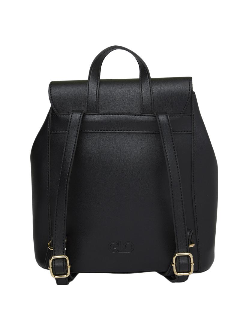 black leatherette (pu) fashion backpack - 17407590 - Standard Image - 1
