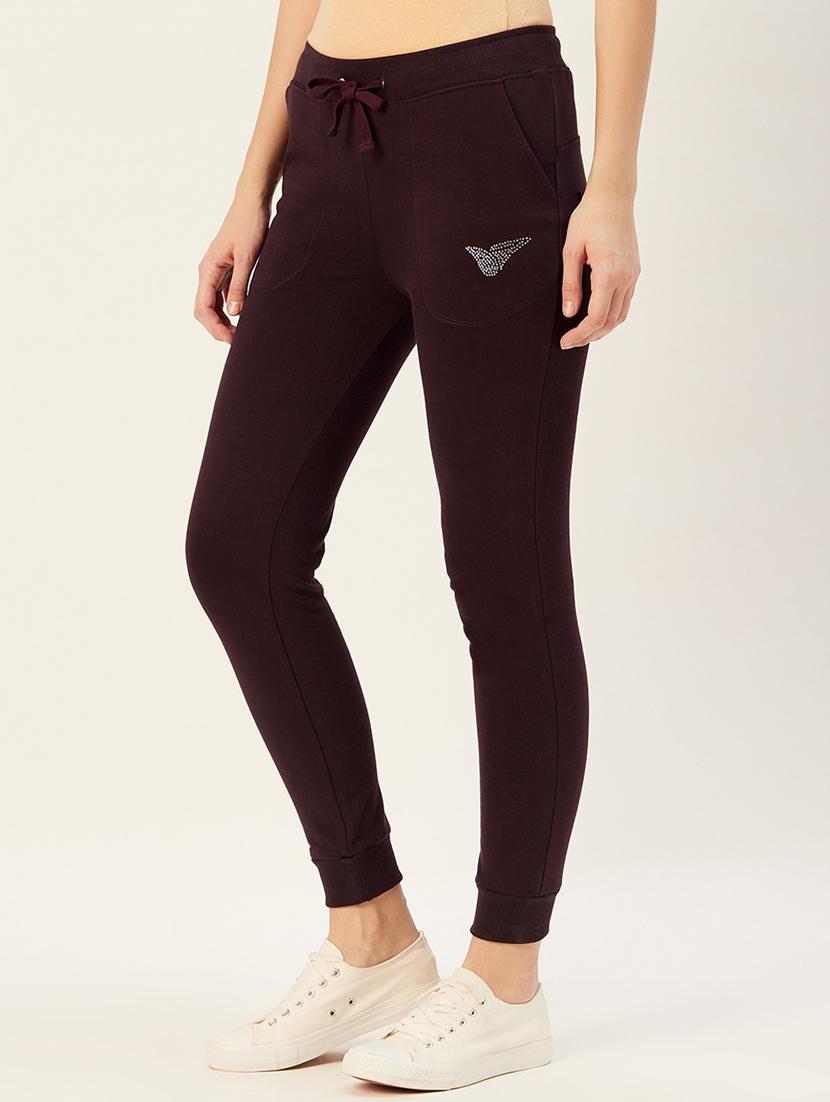 high rise solid joggers - 17408552 - Standard Image - 1