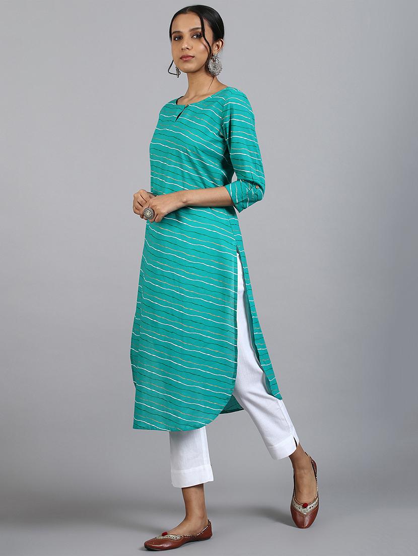 women's straight kurta - 17410052 - Standard Image - 1