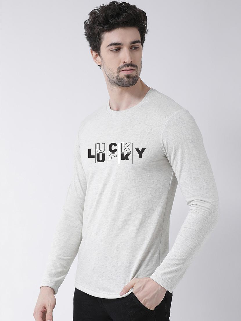 grey chest print t-shirt - 17411566 -  Standard Image - 1