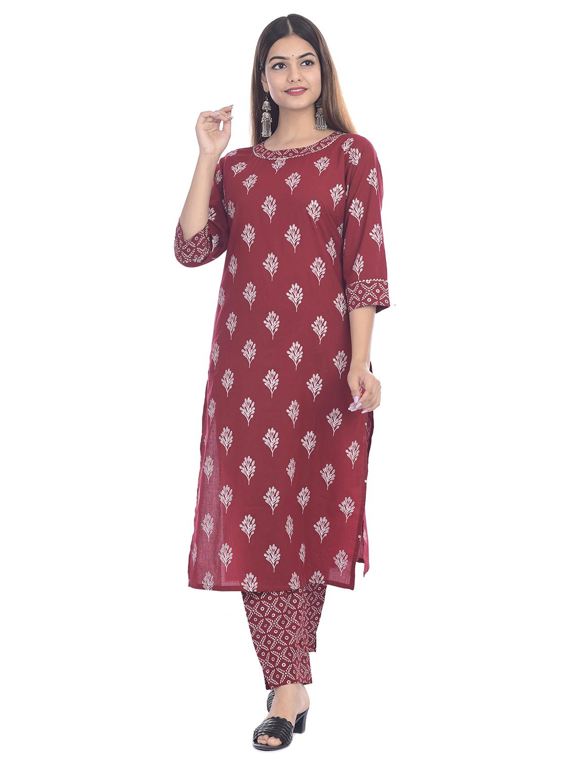 floral kurta pant set - 17411710 - Standard Image - 1