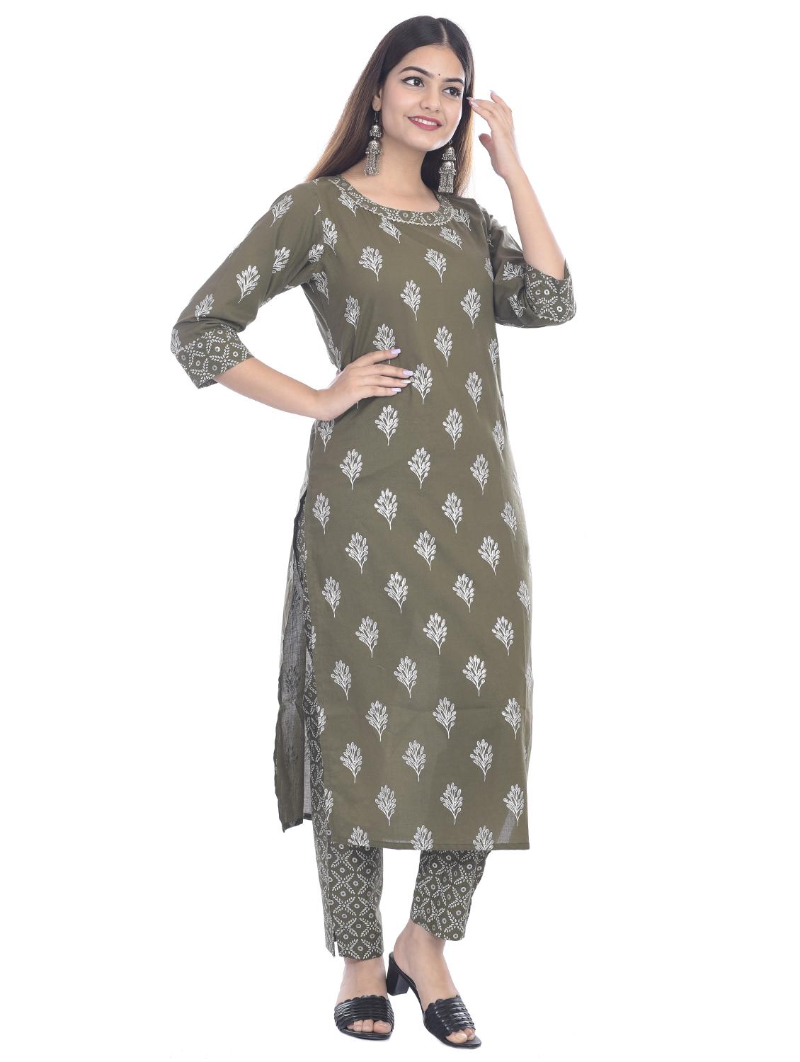 floral kurta pant set - 17411712 - Standard Image - 1