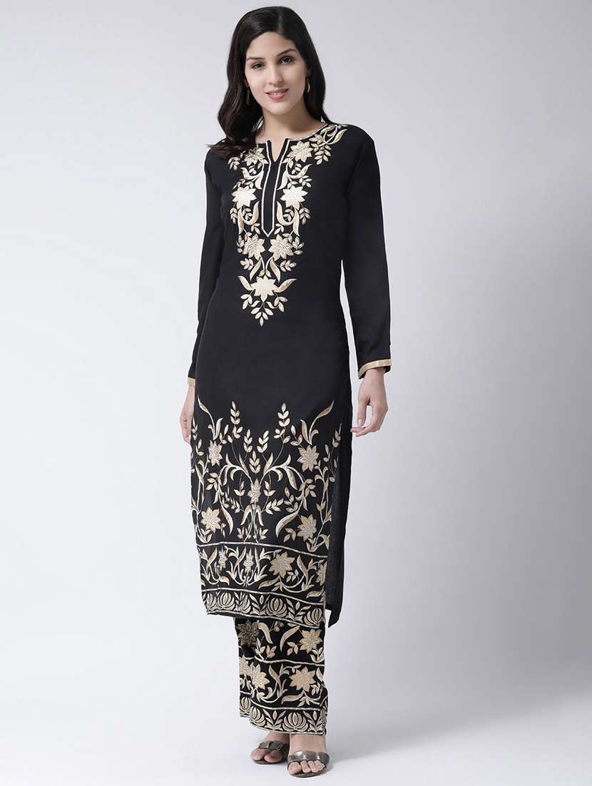 foil print kurta palazzo set