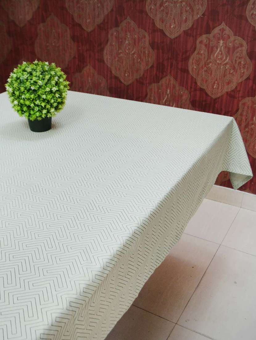  6 seater cotton printed table cover - 17414234 -  Standard Image - 1