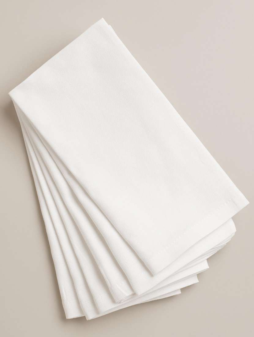  cotton solid table napkin (set of 6)