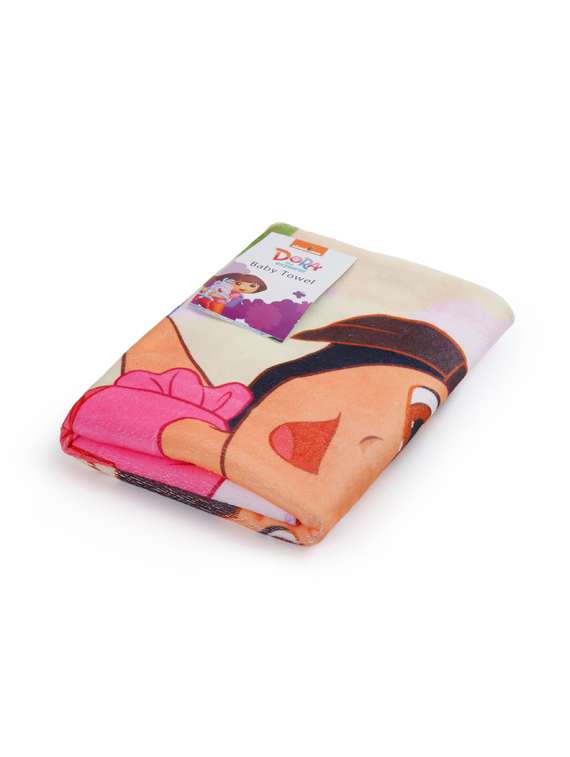   dora microfiber printed bath towel for kids  