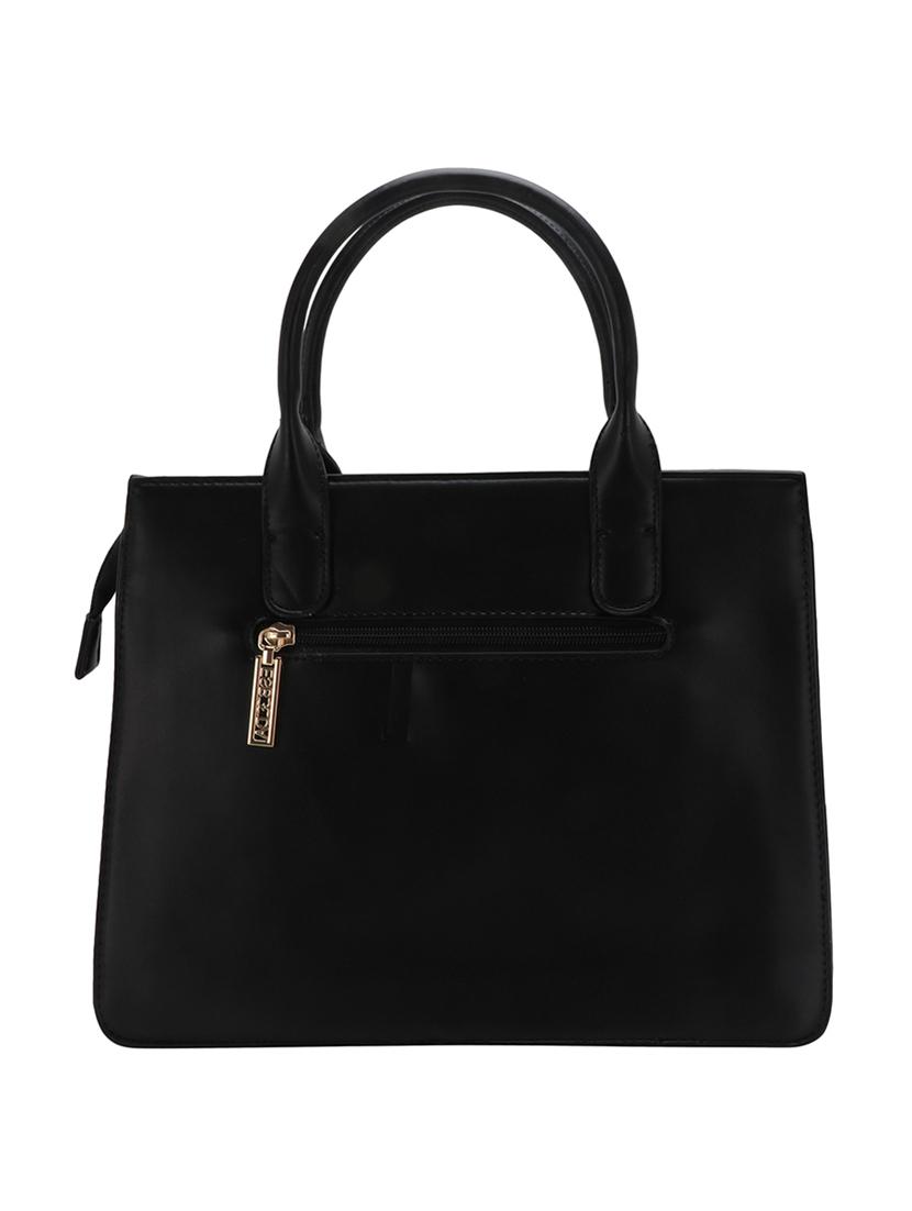 black leatherette handbag - 17415154 - Standard Image - 1