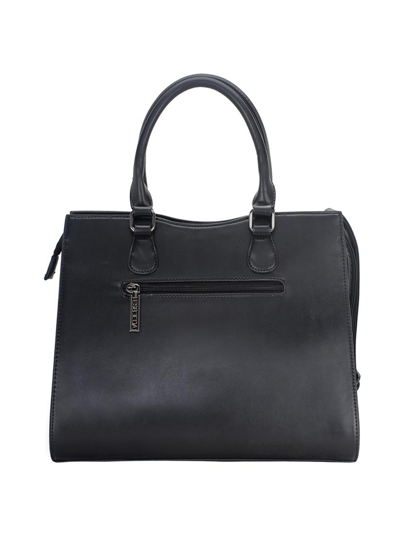 black leatherette handbag - 17415165 -  Standard Image - 1