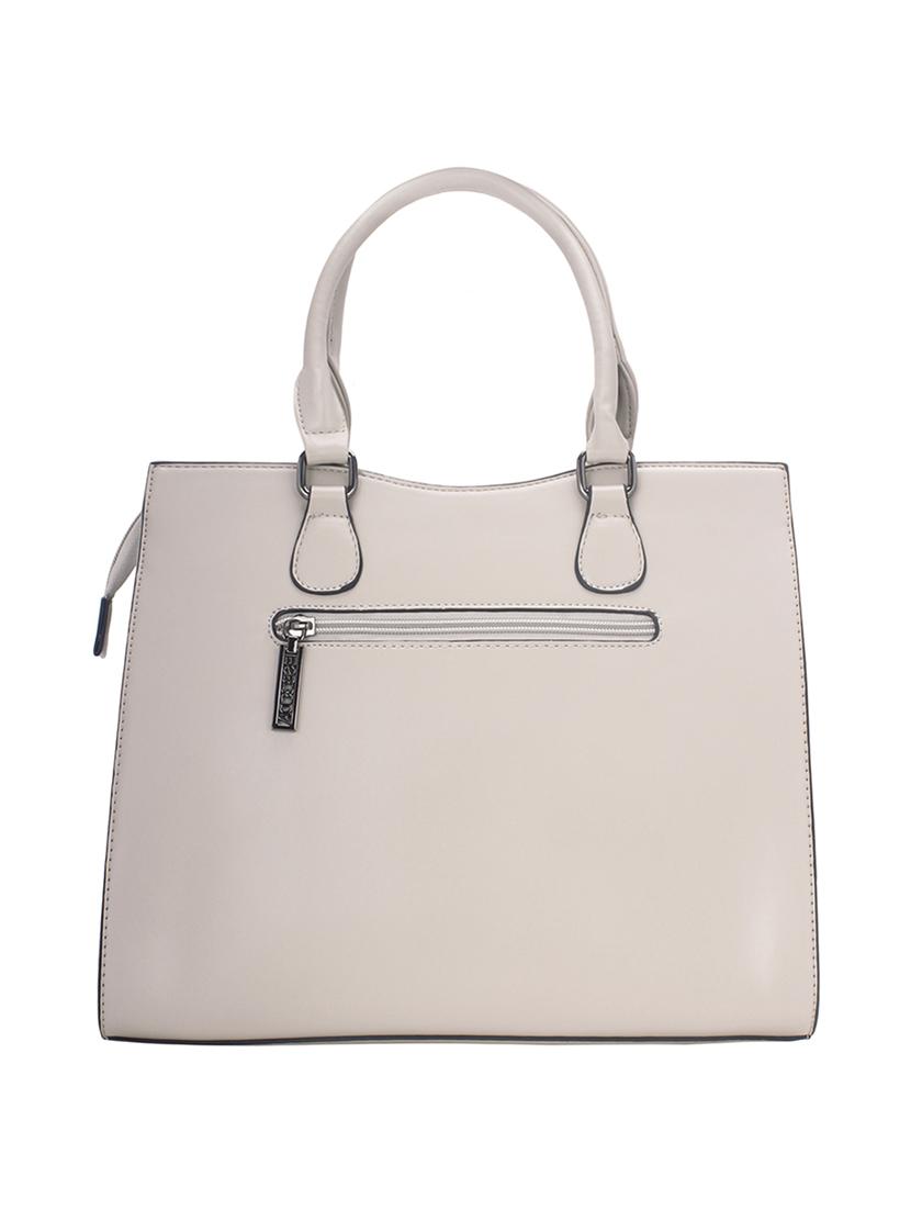 white leatherette handbag - 17415168 -  Standard Image - 1