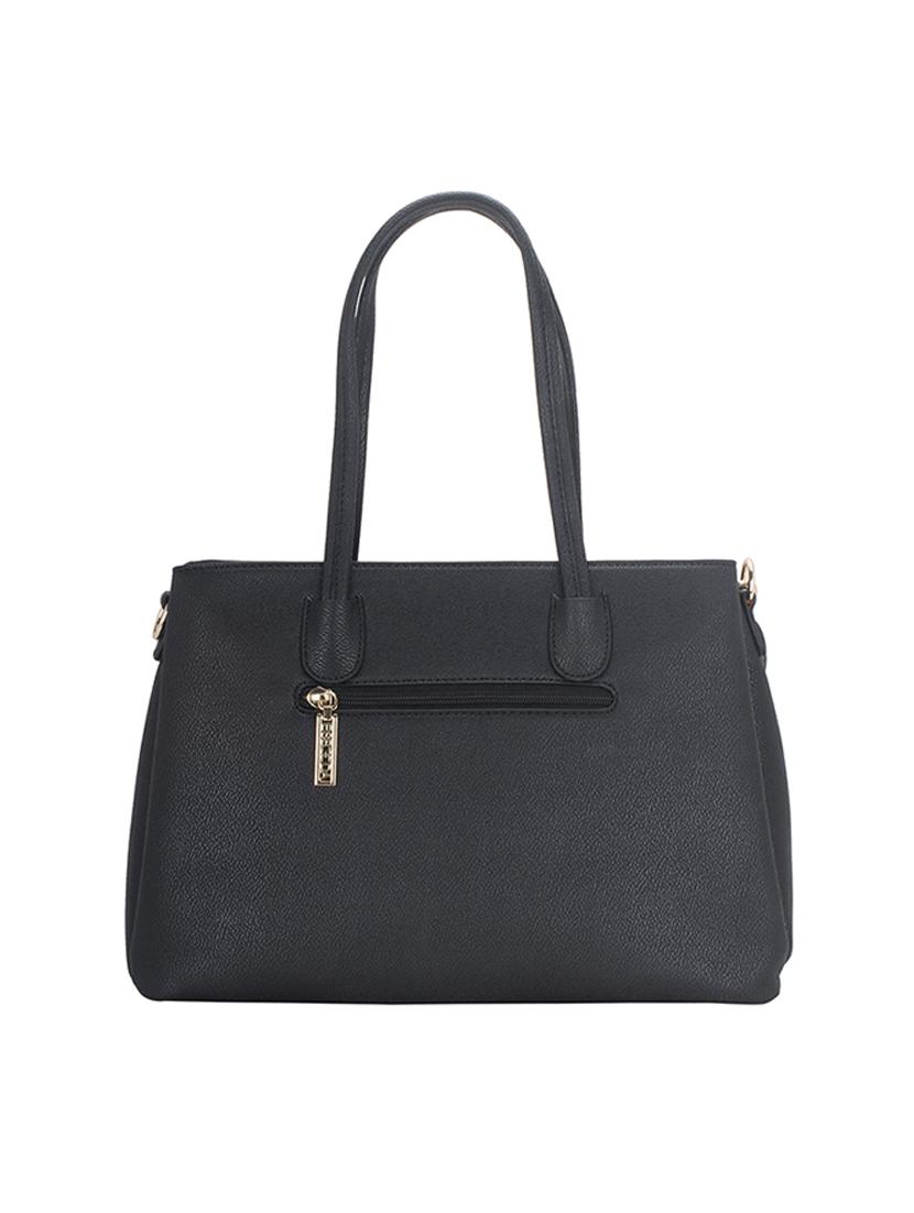 black leatherette handbag - 17415173 - Standard Image - 1