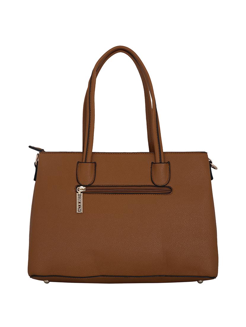 tan leatherette handbag - 17415174 - Standard Image - 1